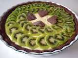 Tarte chocolatée, kiwi et mascarpone au zestes d’orange