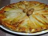 Tatin d’endives , châtaignes, pomme et chèvre