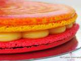 Macaron Géant Fraise Citron Basilic