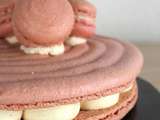 Macaron Géant Vanille Framboise