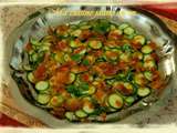 Minis courgettes et poutargue