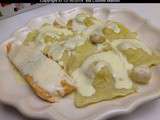 Raviolis aux noix de petoncle et creme mascarpone vanille et citron (recette maison)