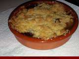 Crumble poire/nutella