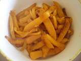 Frites de courge butternut