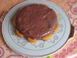 Gateau amande, abricots et pepites de chocolat