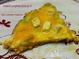 Omelette aux courgettes et vache qui rit