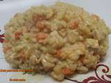 Risotto poulet/carotte a la creme de curry