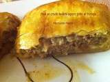 Steak en croute feuilleté, oignons grillés et fromage de Mimitouti