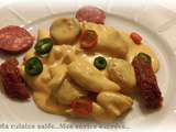 Aiguillettes de poulet sauce crémeuse au chorizo