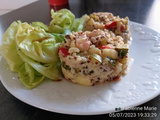 Gratin de quinoa aux légumes & saumon