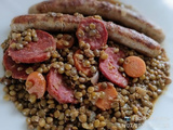 Lentilles saucisses & chorizo