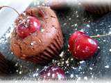 Muffins chocolat-cerise & huile d'olive