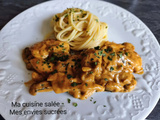 Stoganoff de poulet crémeux aux champignons facile