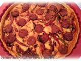 Tarte poivrons & chorizo