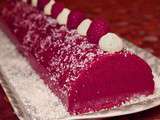 Bûche framboise noix de coco