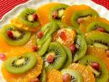 Carpaccio d’oranges et de kiwis