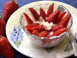 Coupe fraises-vanille