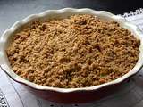 Crumble pommes orange