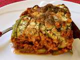 Lasagnes de courgettes végétariennes