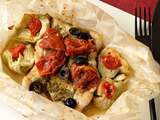 Papillote de poisson à l’italienne