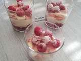 Tiramisu aux framboises