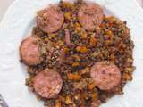 Saucisse aux lentilles