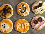 Mini-pizzas d’Halloween