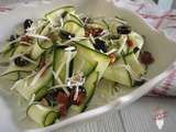 Salade de courgettes crues – ou quand la « prova costume » approche