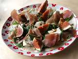 Salade figues et jambon cru