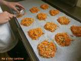 Galettes de carottes au cumin et fromage