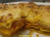 Lasagnes au potimarron et jambon