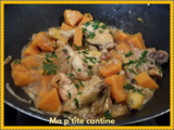 Tajine de coquelet à la courge musquée