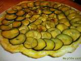 Tatin aux courgettes, fromage frais et anchois