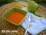 Purée tomates, carottes & basilic