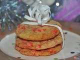 Cookies aux pralines roses