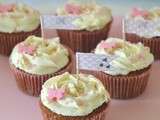 Cupcakes au thé au bonbon et son topping mascarpone