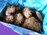 Cookies aux noisettes grilées et trois chocolats