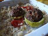 Courgettes rondes farcies