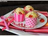 Muffins aux cerises confites et amandes {sans beurre}