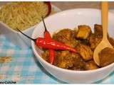 Poulet à la pate de Curry rouge et au piment {Inde}