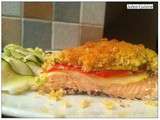 Saumon primavera : courgettes et tomates