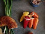 Minis poivrons farcis thon et fromage frais