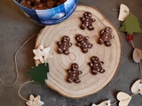 Petits sablés bonhommes de Noël au chocolat