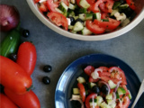 Salade tomates et concombre