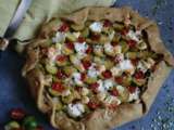 Tarte rustique aux choux de Bruxelles