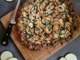 Tarte rustique courgettes et saumon