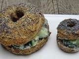 Bagels petits et grand aux farines de sarrasin et pois chiches sans gluten et sans lactose