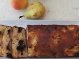 Cake aux poires,aux amandes et au chocolat