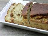 Cake banane, graines de pavot et raisins secs sans gluten et sans lactose