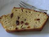 Cake moelleux aux raisins secs et citron sans gluten et sans lactose